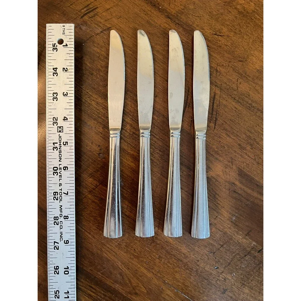 Cuisinart Flatware Cutlery Shiny Geo Patten 18 / 10 Stainless Dinnerware